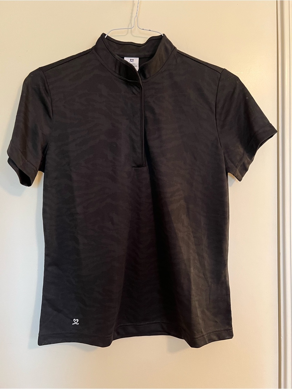 NWT Daily Sports Black ShortSleeve polo, size M